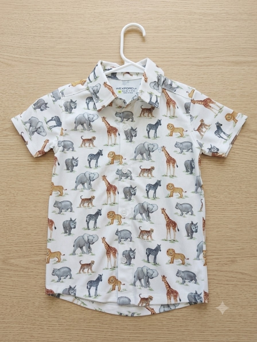 Wexford Jr. Toddler Boys Safari Animal Short Sleeve Button-Up Shirt